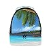 Produktbild Schulter Double Lunch Bag Seychellen Strand Meer Palme Kühler verstellbarer Gurt für Picknick