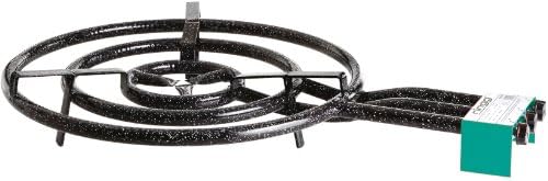 Gas Camping Stove with 3 Rings Diameter 60 cm 21 kW Power, 30 mbar (Ideal for Paella Pan, Paella Cast Iron Griddles, Woks, Pots, etc.