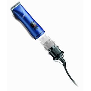 Andis Power Groom+ 5-Speed Detachable Blade Clipper, Professional Animal Grooming, Blue, AGRV (63360) - Image 4