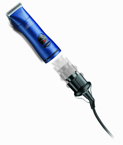 Andis Power Groom+ 5-Speed Detachable Blade Clipper, Professional Animal Grooming, Blue, AGRV (63360) - Image 4