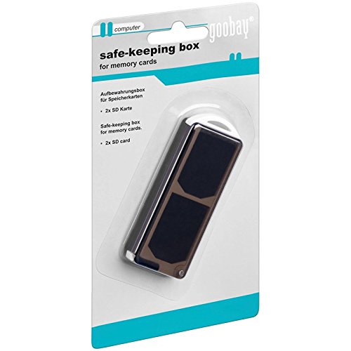 Aufbewahrungsbox für bis zu 2 SD Speicherkarten