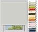 Produktbild Der Jalousienladen EFIXS Thermorollo Medium - 25 mm Welle - hellgrau - Größe: 200x190 cm (Stoffbreite x Höhe) - Hitzeschutzrollo - Verdunklungsrollo