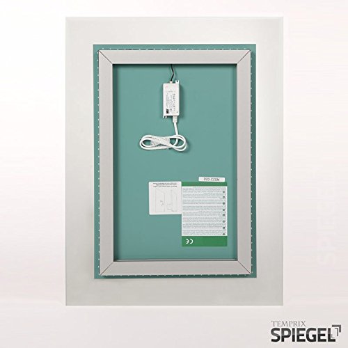 Badezimmerspiegel Wandspiegel LED beleuchtet „Vittorio“ 50 x 66 cm - 5
