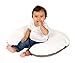 Doomoo Softy Multi-Use Breastfeeding Pillow for Newborn (White/ Taupe)
