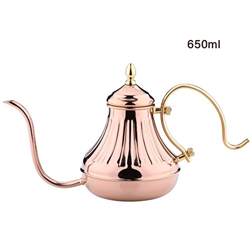 détail acier inoxydable Style européen  Petit pot  Argenté/ Bronze  café pot-C