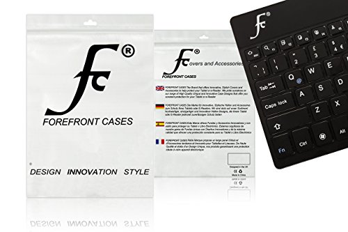 ForeFront Cases® Neue drahtlose Bluetooth Tastatur mit universeller Kompatibilität – Apple iPad Air, Mini, Mini Retina, iPad 2, iPad 3, Samsung Galaxy Tab PRO 7.0, Tab PRO 8.0, Tab PRO 10.1, Tab 4 7.0, Tab 4 8.0, Tab 4 10.1, Tab PRO 8.4, Tab PRO 10.1, Google Nexus 7 – Vollständiges QWERTZ-Layout und eingebauter, wiederaufladbarer Akku Keyboard inkl. Eingabestift - 8