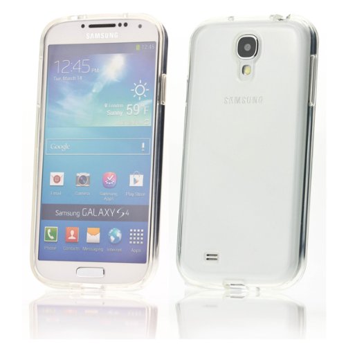 Silikon Soft Samsung Galaxy S4 i9500 Blickdicht   Transparent TPU H  lle Cover Skin Case Schale Bumper Tasche Etui Schutz  Transparent Farblos 