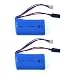 Produktbild YouCute 2 Stücke 7.4V 1500mAh Batterien für MJX F649 T640C F639 F49 RC Hubschrauber-Ersatzteile Zusätze