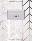 Image de Wochenplaner 2018-2019: Oktober 2018 bis Dezember 2019, modernes Marble Cover Design mit rose-gold P
