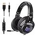 Price comparison product image Qingta Gaming Headset, Comfortable LED Lighting Headsets Over-Ear Headphone with Mic for PS4 Nintendo Xbox One PC Laptop Mac Tablet with Noise Cancelling