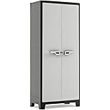 Keter Armadio Alto Titan con Ripiani Regolabili, da interno ed esterno, 80 x 44 x 182 cm