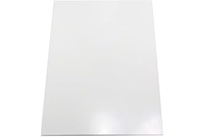 FIRST4MAGNETS FerroFlex® A4 Flexible 3M™ Self Adhesive & Gloss White Dry Wipe Surface Ferrous Sheet for Walls, Office, Home and Creating Instant Surfaces Magnets Will Attract To - 1 Sheet