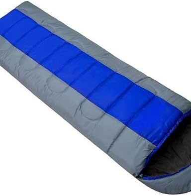 ZQ Enve Lope With Cap Bag 1.3 kg - 8 ¡æ Adult Camping Sleeping Bag Blue Gray Autumn And Winter Outdoor Camping Essentia , sky blue