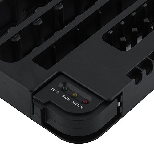 MYTK Batterie Organizer, Batterie Box, Batterie Batteriehalter (Platz für bis zu 72 Batterien) mit abnehmbarem Tester - 3