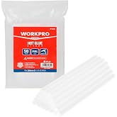WORKPRO WP432002 11x200mm Sıcak Silikon Tabancası İ&ccedil;in 50 Adet Şeffaf Yedek Silikon/Mum