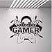 Produktbild Dalxsh Hardcore Gamer Aufkleber Aufkleber Kinderzimmer Dekor Junge Computerspiele Gaming Joystick Vinyl Wandtattoos Home Dekoration 52X42 Cm