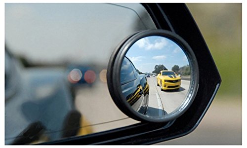 CarFrill Blind Spot Round Wide Angle Adjustable Convex Rear View Glass Mirror 360° Rotate for All Universal Vehicles -Pack of 2 - Image 3