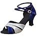 Produktbild Damen Latein Salsa Performance Praxis Tänzer Tanzschuhe Satin mit funkelnden Glitter Latein Latin Dance Schuhe hohe Absätze Ballsaal Performance Sandalen Tanzschuhe Casual Sandalen 5cm TWBB