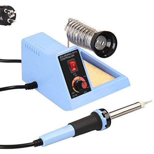 Jago Lötkolben mit umfangreicher Lötstation und Zubehör (Leistung: ca. 48 W inkl. – Spannung: ca. 230 V) Lupe, Reinigungswerkzeuge u.v.m – TÜV Rheinland GS zertifiziert - 2