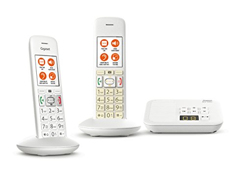 Gigaset E370A Duo - Téléphone fixe sans fil - grosses touches - grand écran - son amplifié - ré Gigaset E370A Duo - Téléphone fixe sans fil - grosses touches - grand écran - son amplifié - ré