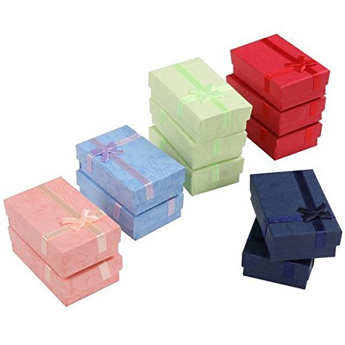 Yahee Geschenkbox Ringschachtel Schmuckkästchen Geschenkkarton für Schmuck Handarbeiten, Bunt