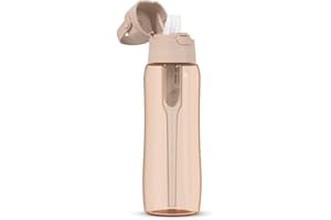 DAFI Butelka filtrująca Solid 0,7 l + wymienny filtr węglowy - Cappuccino - Wykonana z wytrzymałego Tritanu™, Bez BPA, Idealna do Pracy, Szkoły, Siłowni, w Podróż - Wyprodukowano w Polsce