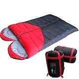 Cremallera de la marca: la cremallera de dos vías es fácil de retirar y se puede ajustar de acuerdo con sus necesidades, por lo que el saco de dormir para acampar se puede usar durante 3 temporadas. (Nota: Si la cremallera está atrapada, retroceda suavemente, luego vaya).