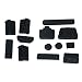 Magideal Protective Ports Cover Set Silicone Anti-Dust Plug Stopper for Laptop Notebook - Black RS.210.00