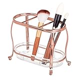 MÚLTIPLES USOS: Estos pequeños organizadores de cosméticos ofrecen espacio para guardar lápices para cejas, delineadores de ojos o cepillos de pelo. Cabrán sin problema en cualquier armario de baño.