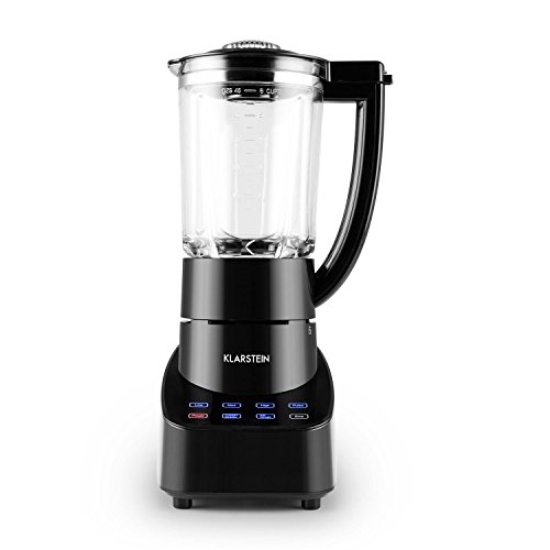 Klarstein • Touch & Go • Standmixer • Küchenmixer • Hochleistungsmixer • Power Blender • 700 Watt • 1,5 Liter-Glaskrug • Edelstahlklingen • Touchsteuerung • 3 Geschwindigkeitsstufen • Puls-Funktion • Icecrusher • geschmacksneutral • Frozen Drink • schwarz - 4