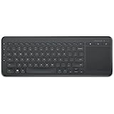Microsoft – All in One Media Keyboard – Clavier sans fil avec pavé tactile pour PC et Smart TV, compatible Windows, macOS, An
