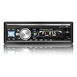 ✅Autoradio Coche - Soporte de archivos MP3 / WMA / WAV / APE / FLAC reproducción desde tarjetas AUX / USB / SD (32 GB máximo apoyo)