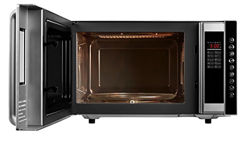 MEDION MD 17495 3-in-1 Mikrowelle, mit Grill und Heißluft Funktion, 800 Watt Mikrowellenleistung, 1200 Watt Obergrillleistung, 23 Liter, silber - 4