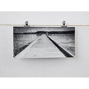 Postkarte XXL Panorama Frankreich See Steg