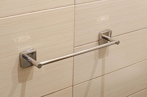 Kapitan Quattro 40 cm Handtuchhalter V2A 18/10 Edelstahl Handtuchständer Handtuchstange Quadratischer Stil V2A 18/10 Wandmontage Made in der EU, 20 Jahre Garantie - 3