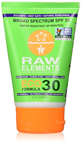 Raw Elements Eco Formula Sun Screen 30 SPF, 3 oz