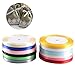 Produktbild FOGAWA 12 Rollen Seidenbänder Zum Basteln, 270m Satinband Bunt Schleifenband 22.5m×6mm Geschenkband 12 Farben Dekoband Kordelband für Hochzeit Verpackung Geschenk Party
