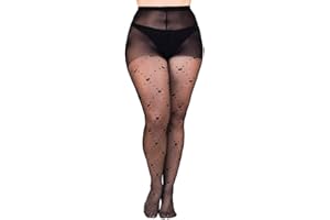 Gi&Gi Collants femme curvy, collants grande taille femme fantaisie