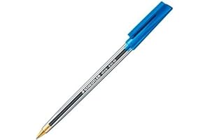 Staedtler Stick 430M3CP5. Bolígrafos de bola. Caja con 50 bolígrafos de punta media de color azul