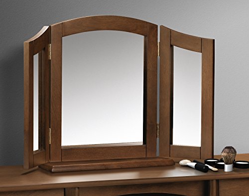 Julian Bowen Minuet Triple Mirror, Dark Wood