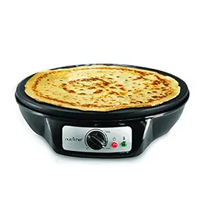 Nutrichef Electric Griddle - Crepe Maker Cooktop Hot Plate