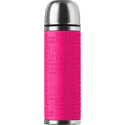 Emsa 516868 Senator Isoflasche, 30 x 9 x 9 cm 1 L, Manschette himbeer