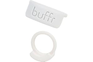 Buffr Smart Ring Protector – Silicone Ring Guards Compatible with Oura, Superhuman, RingConn & More Bands – Slim Fit, Sensor-Friendly Smart Ring Cover for Workout, Work & Daily Wear (White, Size 12)