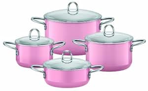Silit 0015.1638.11 Topf-Set 4-teilig, Rose pink: Amazon.de