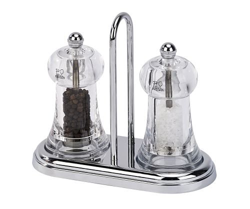 Peugeot 19051 Brasserie Pfeffer-/Salzmühle Acryl, 5,6 x 5,6 x 11 cm, transparent