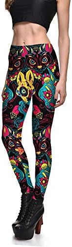 Leggings Stretch Cute Cat Animal Elves Pencil Pants Trousers