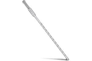 MOXPIFY SDS Plus Foret à béton 6 x 210 mm, avec 4 taillants en carbure et double vis, pour béton, pierre, pierre naturelle