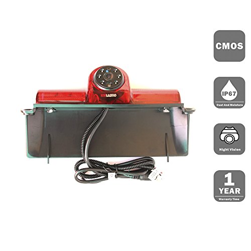 KNRAGHO Car Brake Light Camera for Chevrolet Express GMC Savana Cargo VAN Camera Backup Camera with 6pcs LED Waterproof