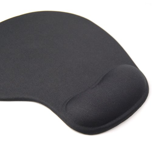 TRIXES Komfort-Mousepad Gel Mauspad mit Gel-Handgelenkauflage Schwarz - 2