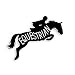 Produktbild Hunter Jumper Equestrian Brief Jumping Horse-Abziehbild-Vinylautoaufkleber Laptop Fenster Auto Anhänger Wandschild (14 * 17 cm)